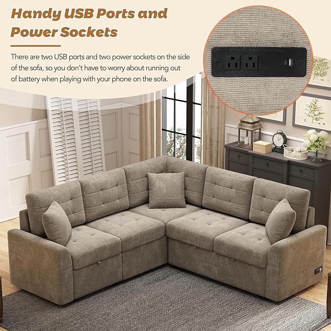 82" Convertible Sleeper Sofa - Image 5