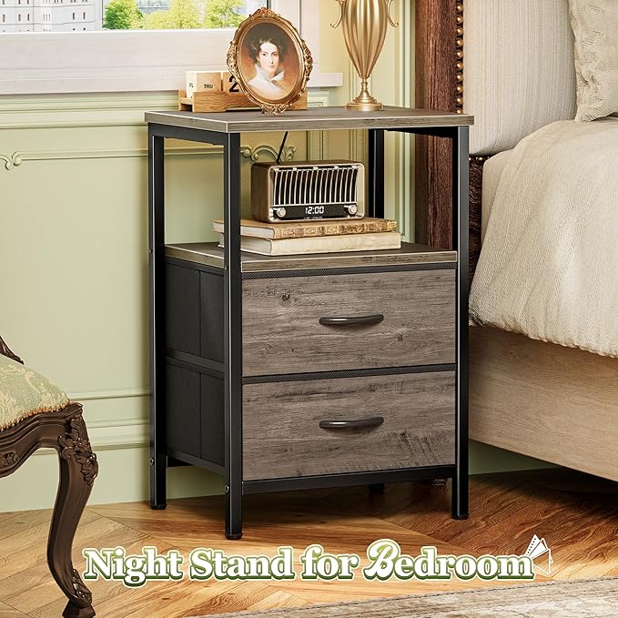 Huuger Night Stand Set of 2, Nightstand - Image 4