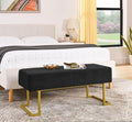 Modern Style Bedroom Double Seat Bench, Cushioned Bed end Stool, Living Room by ECLYLFurniture