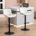 YOUNUOKE Bar Stools Set of 2, Adjustable Swivel Counter Height Chairs by YOUNUOKE