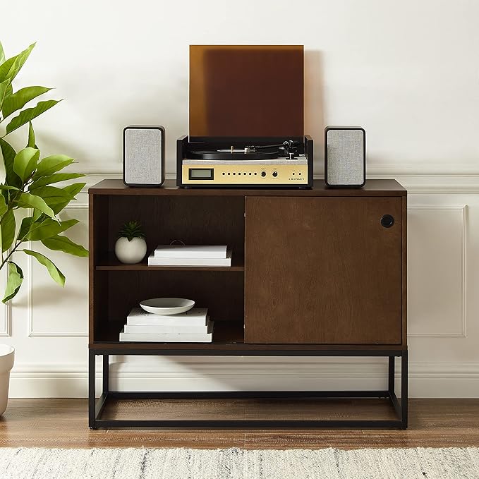 Crosley Furniture Byron Media Console and Record Player Stand - Image 9