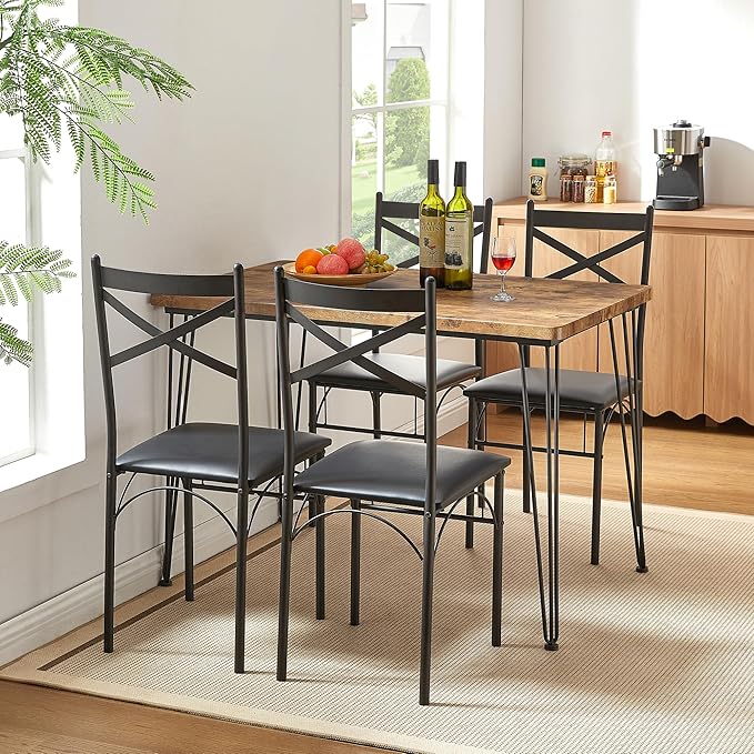 VECELO Kitchen Dining Room Table Set - Image 4