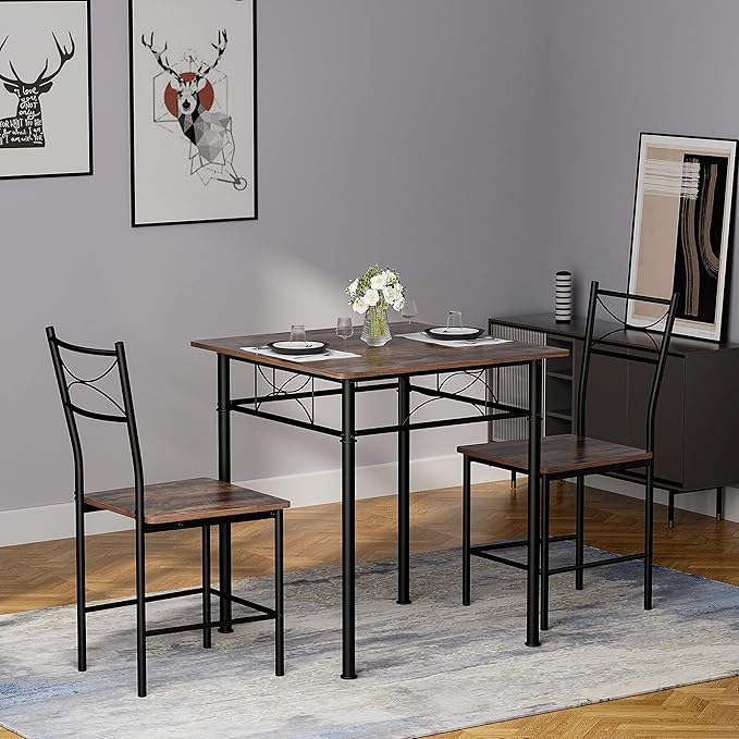 JOIN IRON 3-Piece Kitchen Dining Room Table Set - Image 5