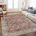 Area Rug 6'x9' Washable Vintage Traditional Floor Cover Thin Retro Kitchen by CHAMPLANT