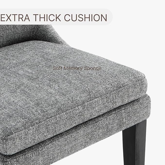 Upholstered Dining Chairs Modern Sidechair Performance Fabric High Back - Image 4