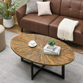Solid Wood Oval Coffee Table by JESONVID