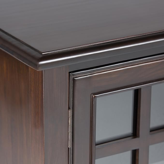 SIMPLIHOME Connaught SOLID WOOD 46 Inch Wide Traditional Tall Storage Cabinet - Image 7