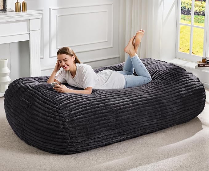 Hobestluk 6FT Bean Bag Chairs Adult Bean Bag by YourHomeDeservesMore