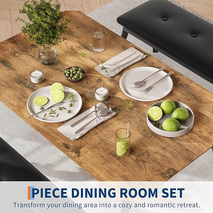 GAOMON Dining Table Set for 4, Metal Frame Kitchen Table Set - Image 6