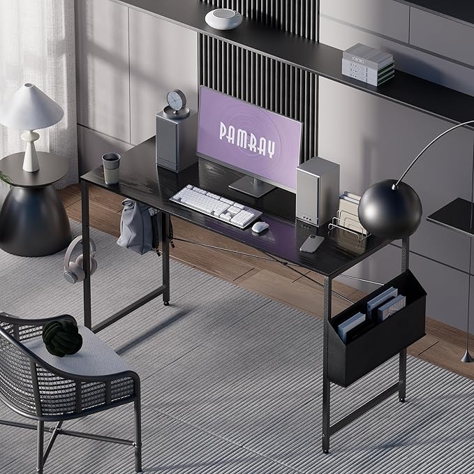 Pamray 47 Inch Computer Desk for Small Spaces - Image 2
