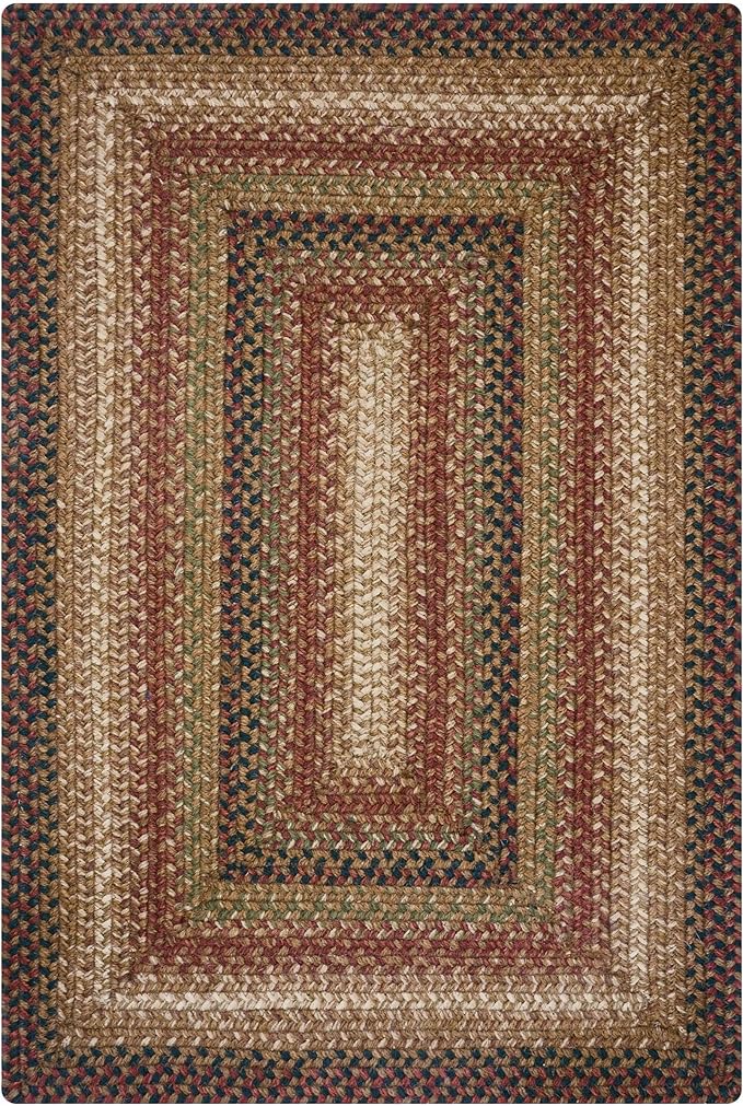 Gingerbread Brown Small Braided Rugs, 2x3' Rectangle - Image 9