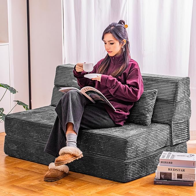Folding Sofa Bed, Convertible Sleeper Chair by Cvortll