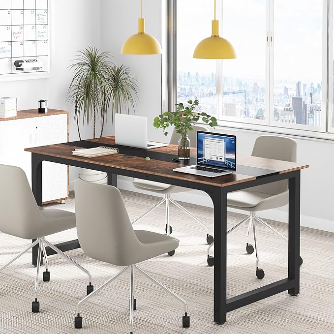 Tribesigns Modern Computer Desk, 70.8 x 31.5 inch Large Office Desk Computer - Image 5