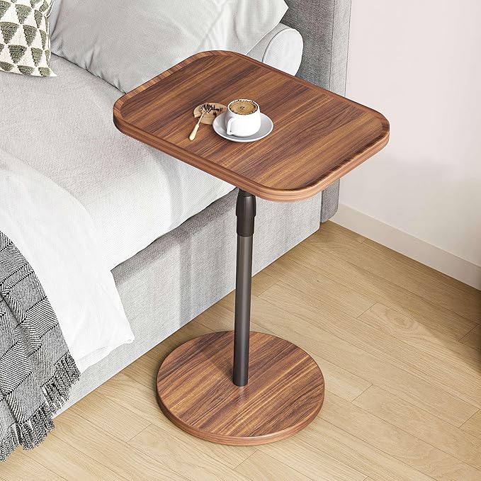 Adjustable End Table, Small Tray Side Table, Drink Table - Image 2