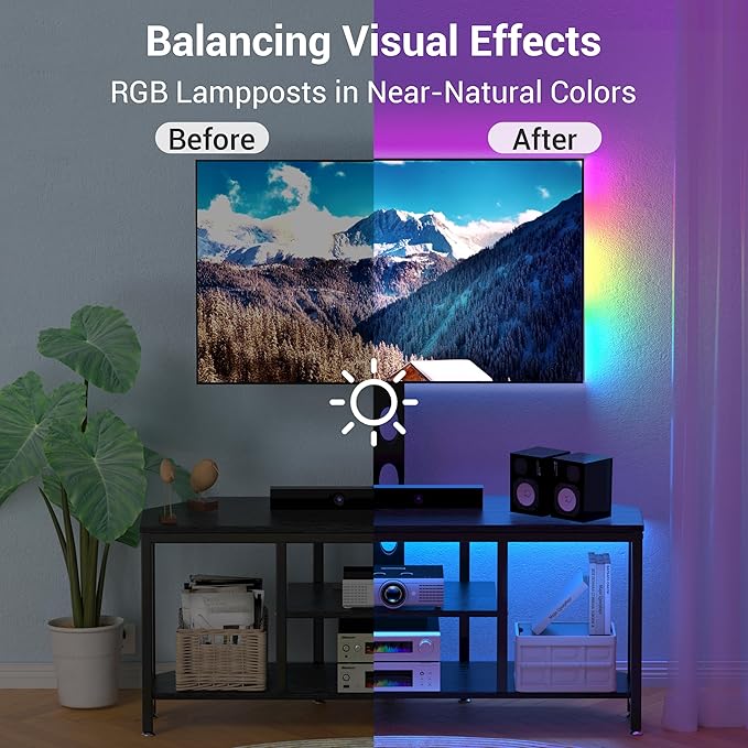Corner TV Stand with Mount LED - Image 7