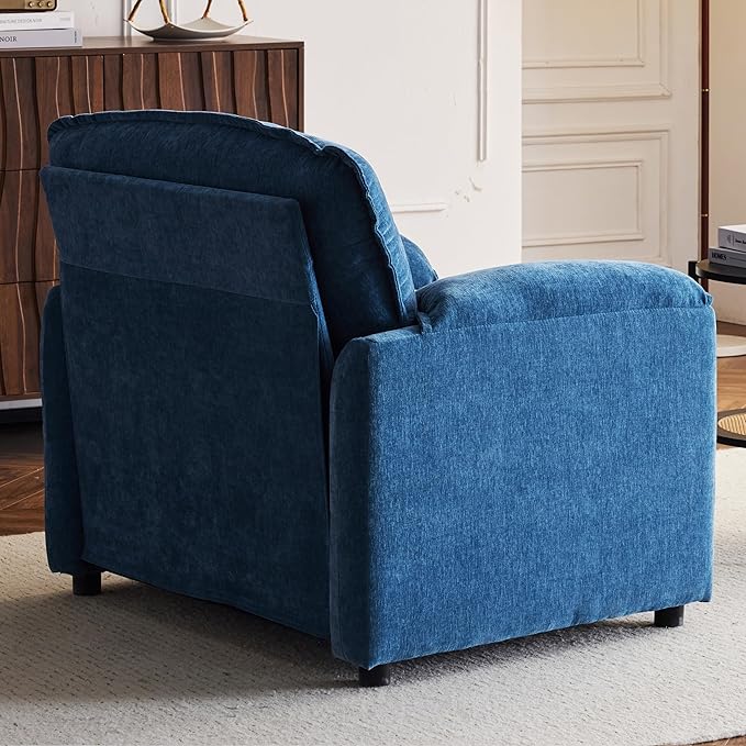 Ball & Cast 38" Oversized Chenille Lounge Chair, Reading Armchair - Image 5