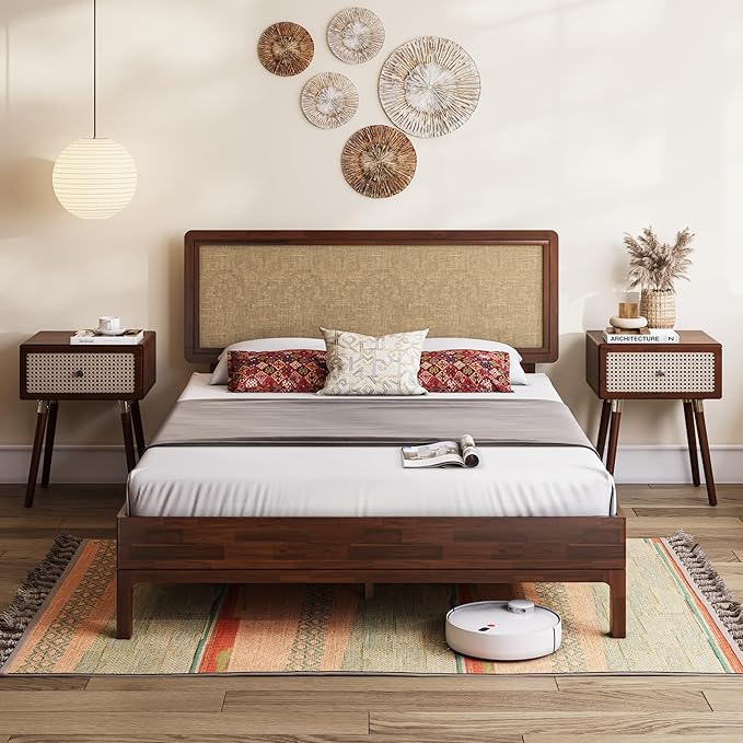 Bme Nipe Full 14 Inch Bohemian Bed Frame by Bme
