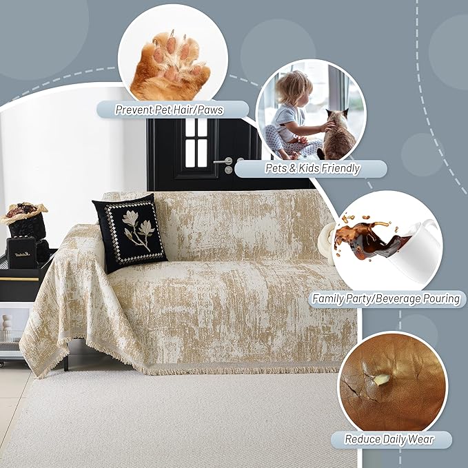 MYSKY HOME Couch Cover for Sectional Sofa Set - Image 3
