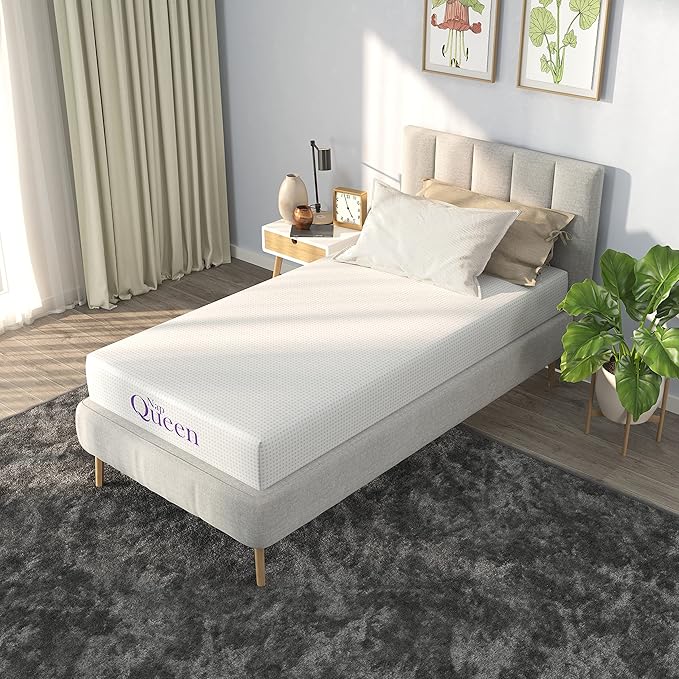 NapQueen 8 Inch Twin-XL Size Mattress, Bamboo Charcoal Memory Foam Mattress by NapQueen