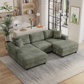 99" Symmetrical U Shaped Reversible Modular Sectional Sofa, Convertible Sofa by Unknown