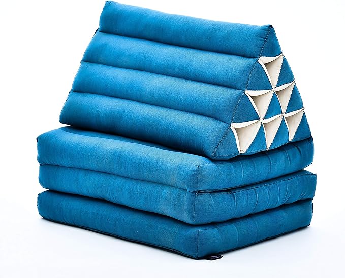 Leewadee 3-Fold Mat with Triangle Cushion – Comfortable TV Pillow, Foldable - Image 3
