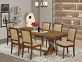 LECY7-AWA-28 7-Piece Dining Table Set Includes a Kitchen Table and 6 Beige by LuxebyEastWestFurniture