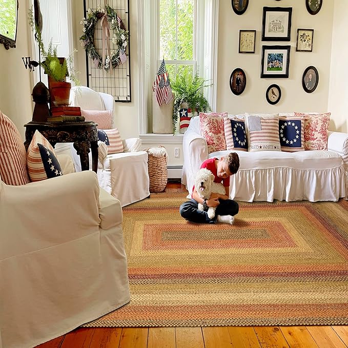 Homespice Kingston Jute Braided Area Rugs 8x10' – Ideal as Multicolor Dining - Image 10