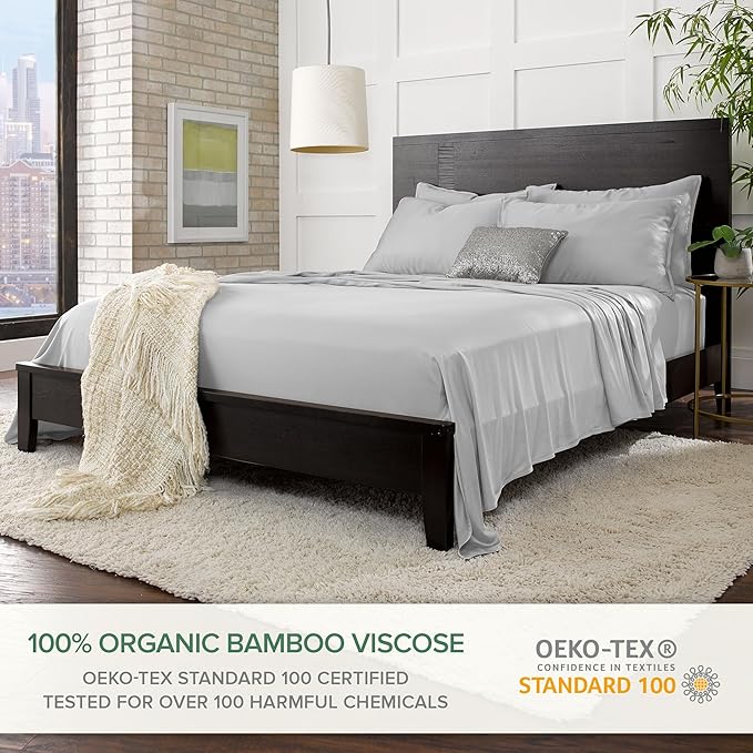 Full Sheets by Pure Bamboo, Genuine 100% Organic Viscose Derived from Bamboo - Image 2