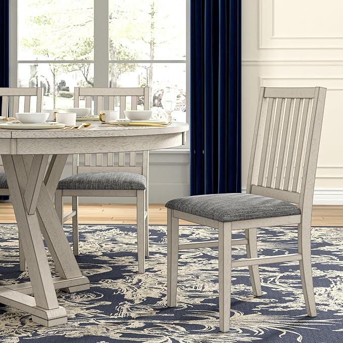 6-Piece Solid Wood Dining Table Set - Image 8