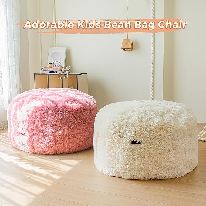 MAXYOYO Kids Bean Bag Chair, Stuffed Faux Fur Bean Bag - Image 7
