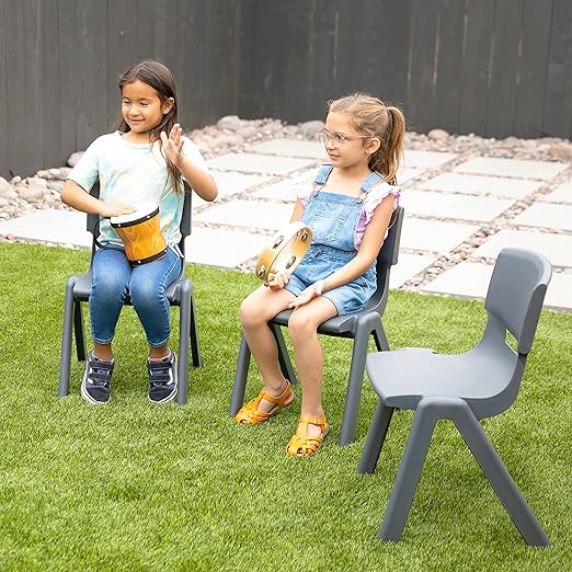 ECR4Kids 14in Plastic School Stack Chair, Children's Furniture - Image 2