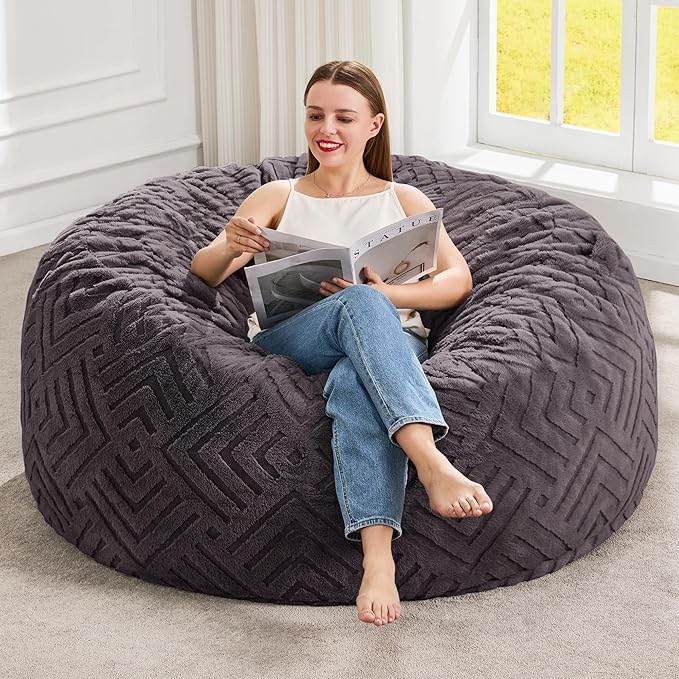 Hobestluk Bean Bag Chairs Adults Beanbag Chair by YourHomeDeservesMore