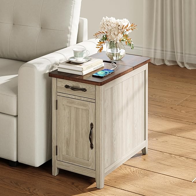 LINSY HOME Farmhouse End Table - Image 2