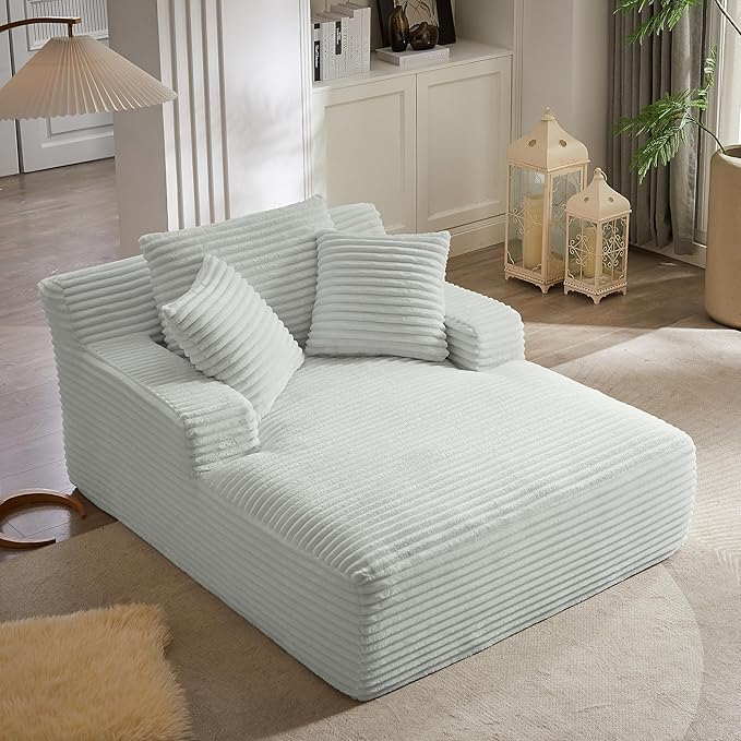 Oversized Chaise Daybed Lounge Sleeper Chair Sofa Full Foam Cloud Chaise Sofabed - Image 5