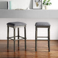 Roundhill Furniture Arnhem Wood Upholstered Bar Stools by RoundhillFurniture