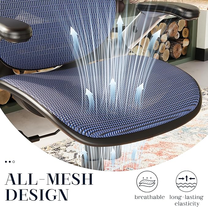 GABRYLLY Ergonomic Office Chair, High Back Mesh Desk Chair - Image 5