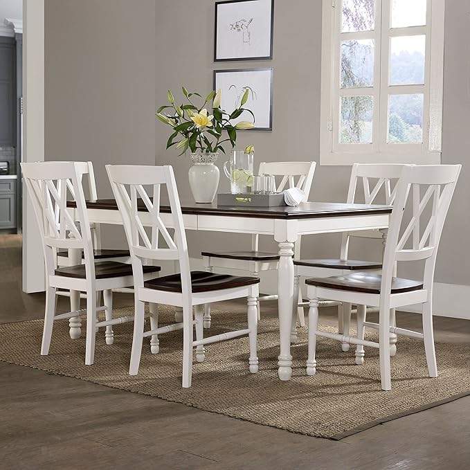 Crosley Furniture Shelby 7-Piece Traditional Dining Table Set - Image 4