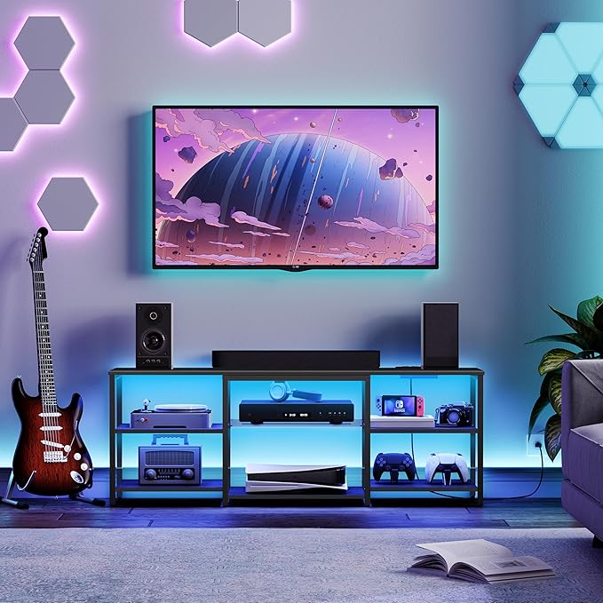 HOOBRO LED TV Stand for 65 Inch TVs by HOOBRO