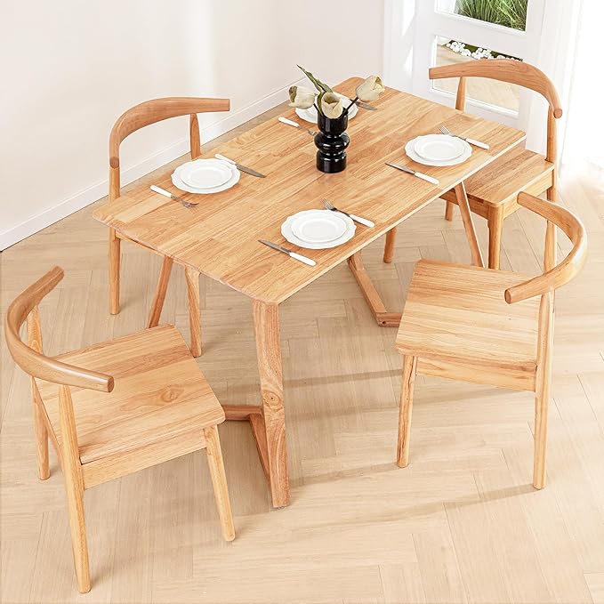 DELAVIN Solid Wood Dining Chairs Set of 4, Farmhouse Dining Room Chairs - Image 2