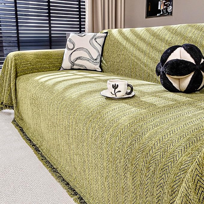 Nobildonna Sofa Cover Washable Soft Thicken Chenille Couch Cover by Nobildonna
