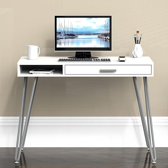 SHW Home Office Computer Hairpin Leg Desk - Image 2