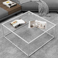 ​​​​​​​​​​​​Glass Coffee Table Square Coffee Table by Easy+Paws