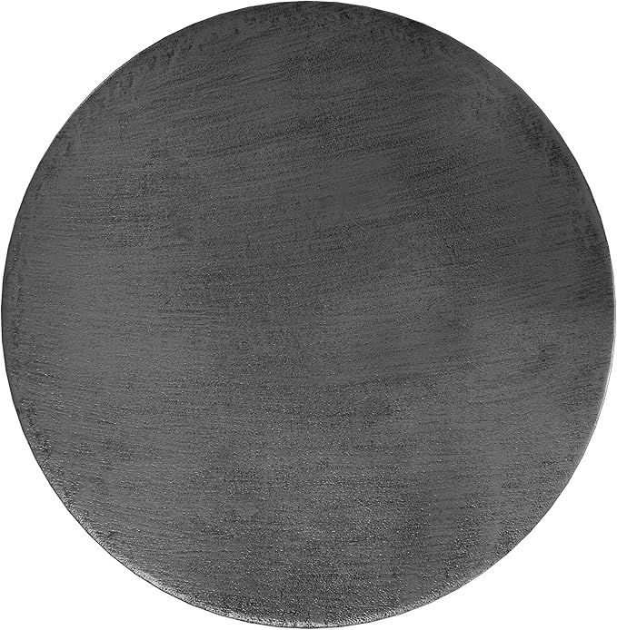 SIMPLIHOME Johnsen 30-inch Wide Metal Drum Coffee Table in Antique Silver - Image 4