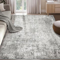 Washable Area Rugs 6'x9' Non-Slip Modern Abstract Soft by RELEANY