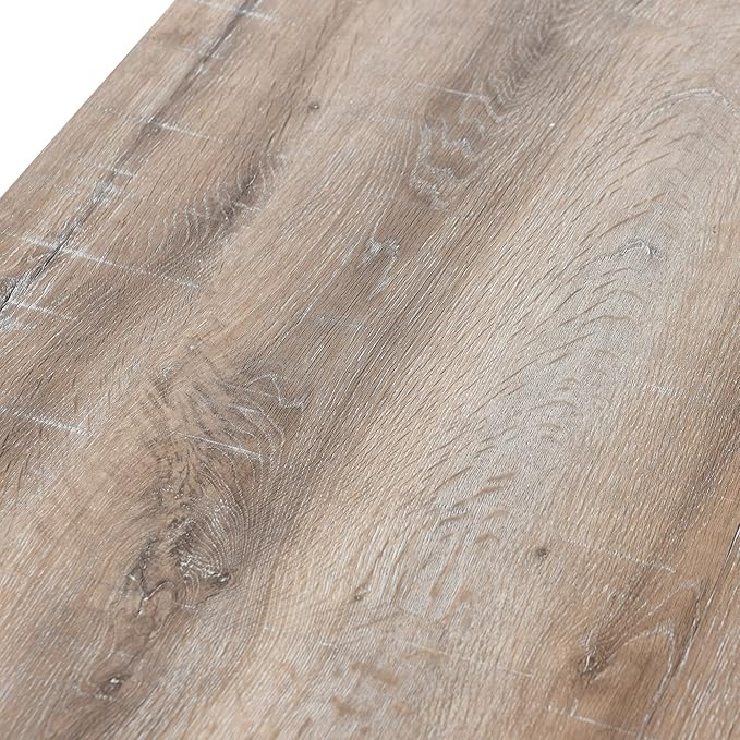 Household Essentials Wrap Rectangular Coffee Table Coastal Oak Rustic Wood - Image 8
