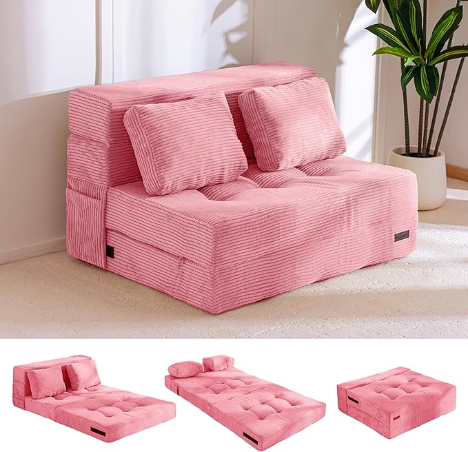 MAXYOYO Convertible Sofa Bed, Fold Out Sleeper Sofa by MAXYOYO
