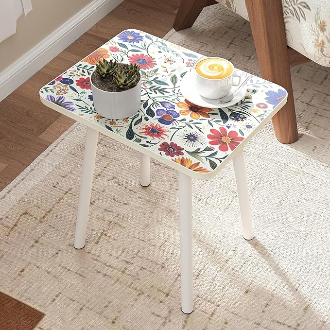 Mandala Small Rectangle End Table, Side Table - Image 2