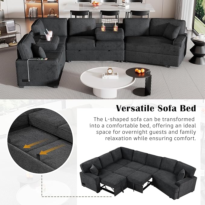 126" Extra Large Pull-Out Sofa Bed - Image 7