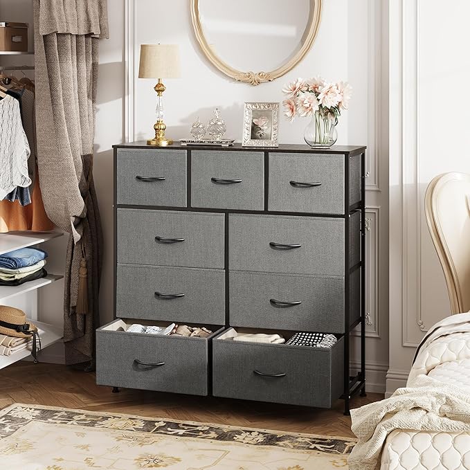 WLIVE 9-Drawer Dresser, Fabric Storage Tower - Image 8