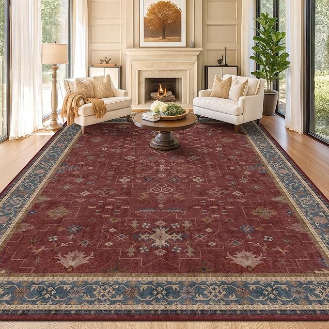 Oriental 9x12 Soft Rugs for Living Room by HazoHaus